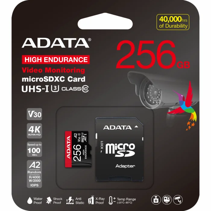 Adata High Endurance microSDXC/SDHC UHS-I Class 10 256GB