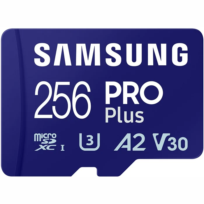 Samsung Pro Plus microSD 256GB ar USB adapteri