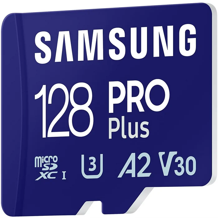 Samsung PRO Plus microSD Card 128GB ar USB adapteri