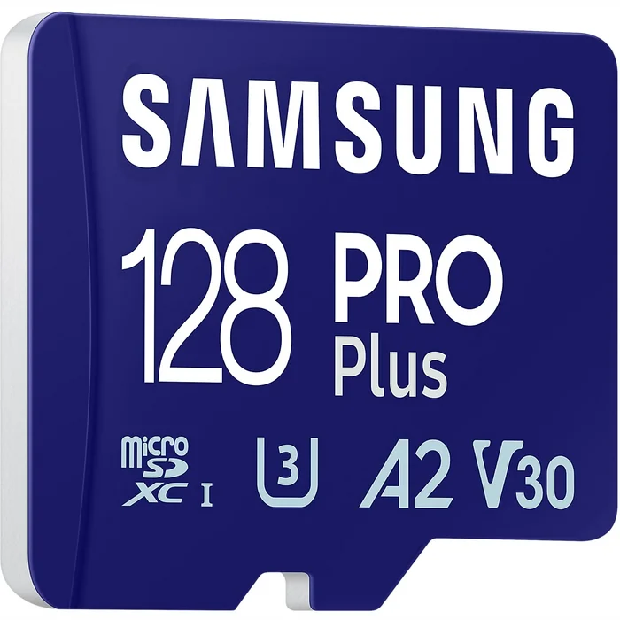 Samsung PRO Plus microSD Card 128GB ar USB adapteri