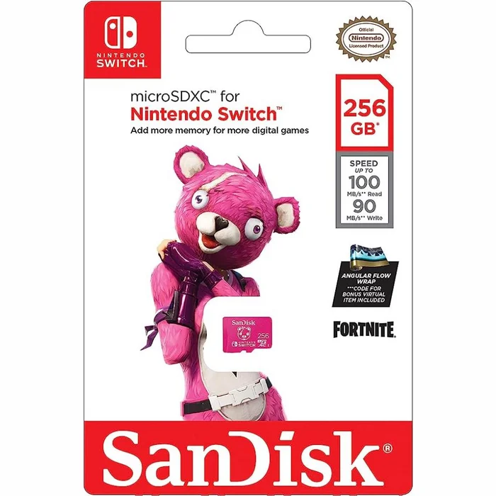 SanDisk Nintendo Switch Fortnite Edition MicroSD 256GB