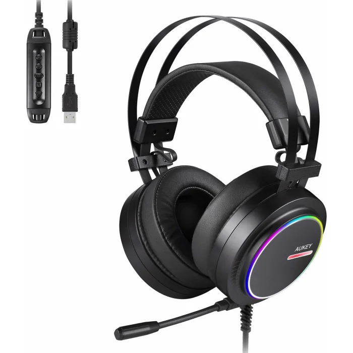Austiņas Aukey Virtual 7.1 RGB Gaming Headset GH-S5