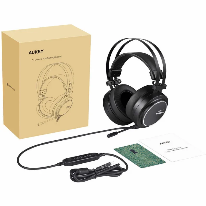 Austiņas Aukey Virtual 7.1 RGB Gaming Headset GH-S5