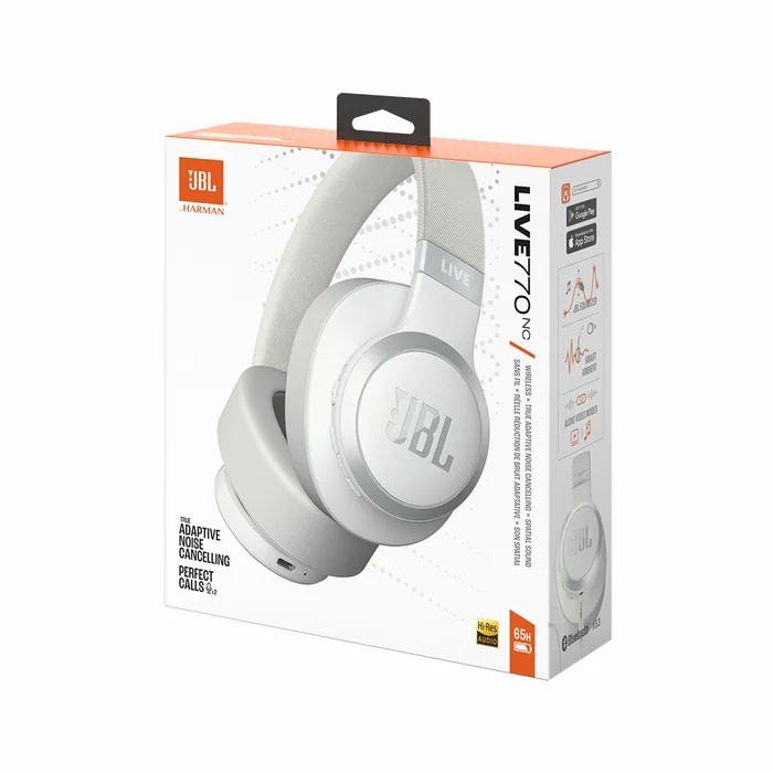 Austiņas JBL Live 770NC White