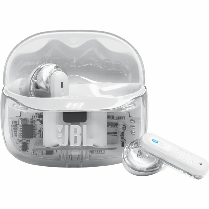 Austiņas JBL Tune Beam 2 Ghost White