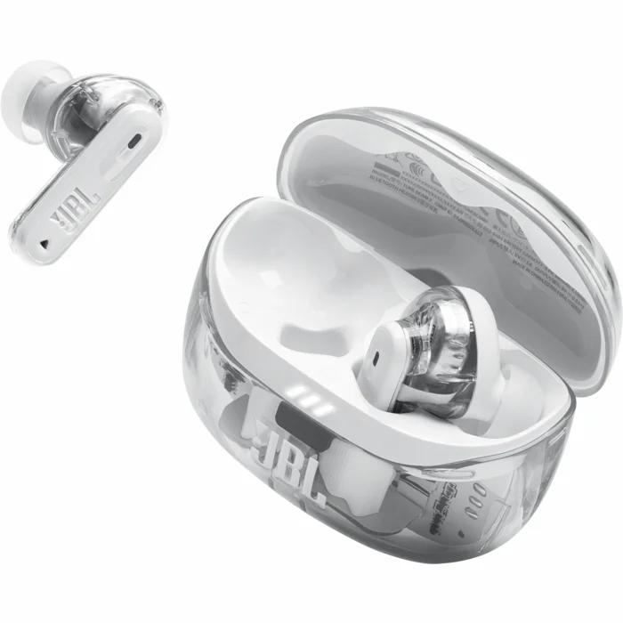 Austiņas JBL Tune Beam 2 Ghost White