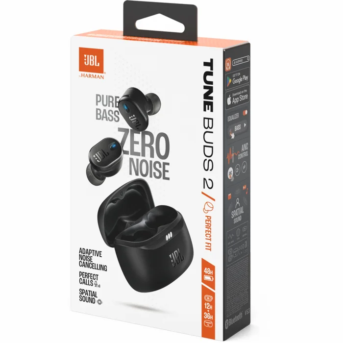 Austiņas JBL Tune Buds 2 Black