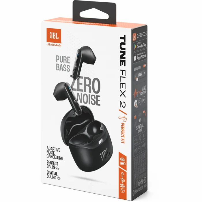 Austiņas JBL Tune Flex 2 Black