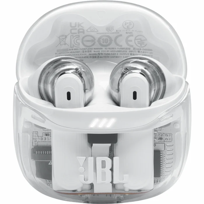 Austiņas JBL Tune Flex 2 Ghost White