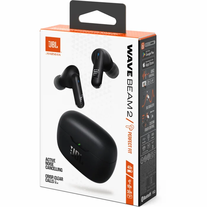 Austiņas JBL Wave Beam 2 Black