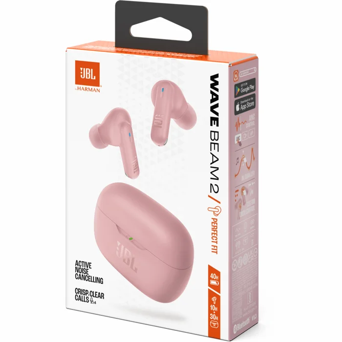 Austiņas JBL Wave Beam 2 Pink