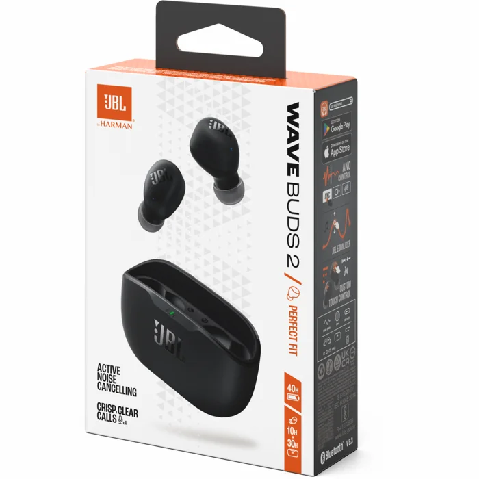 Austiņas JBL Wave Buds 2 Black