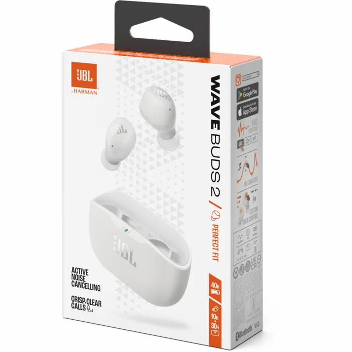 Austiņas JBL Wave Buds 2 White