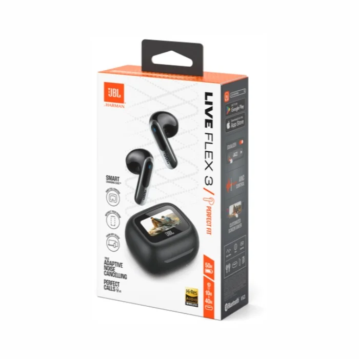 Austiņas JBL Live Flex 3 Black