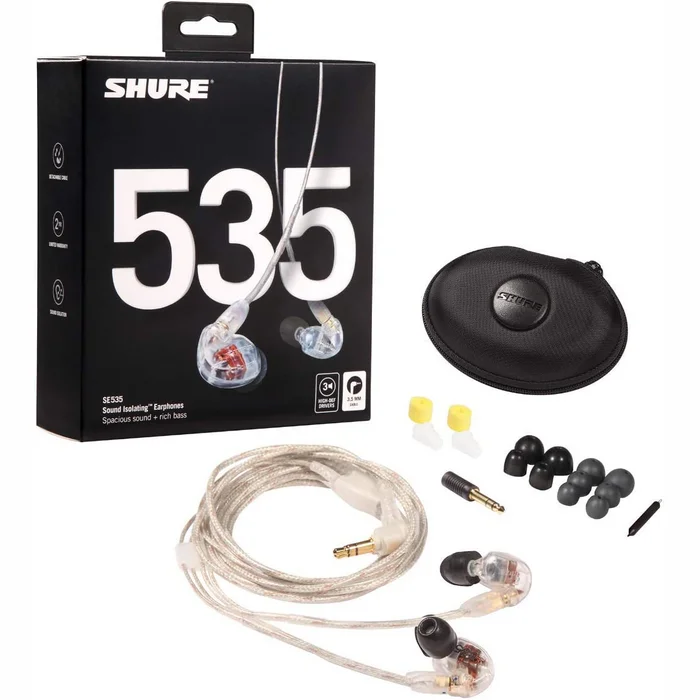 Austiņas Shure SE535 Clear