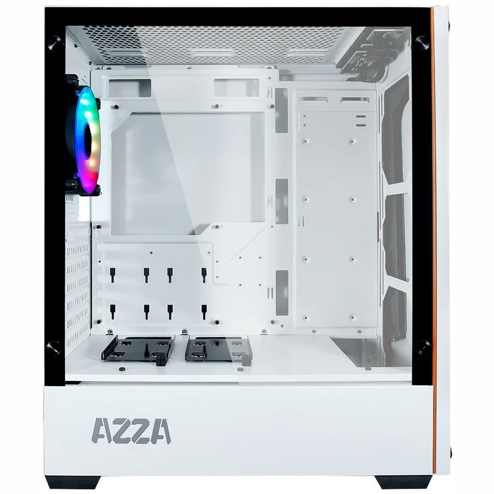 Stacionārā datora korpuss AZZA Apollo 430 White/Orange
