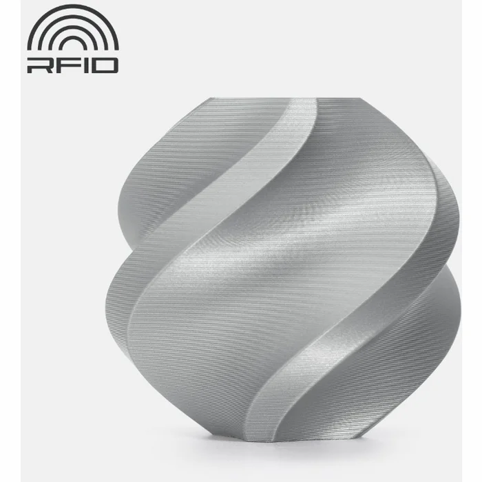 Bambu Lab PLA Basic Silver (10102) materiāla spole, 1kg