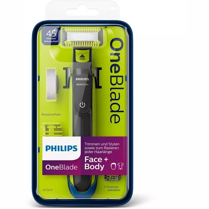 Skuveklis Philips Shaver OneBlade Face + Body QP2620/20