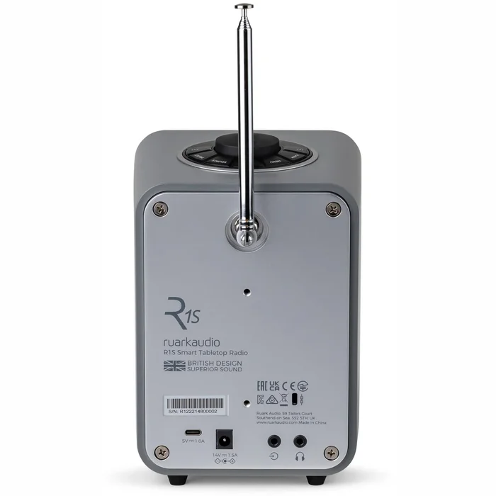 Ruark Audio R1S Smart Table Top Radio Mid Grey