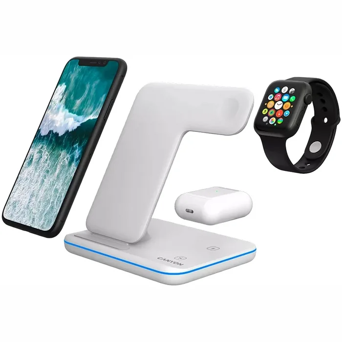 Canyon 3-in-1 Wireless charging station for gadgets supporting QI technology WS-303