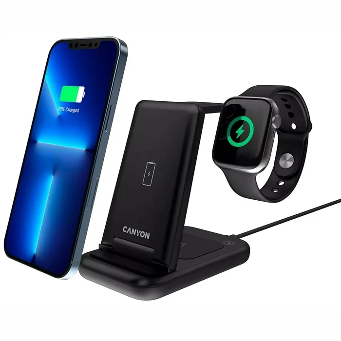 Canyon 3-in-1 wireless charging station WS-304 Black