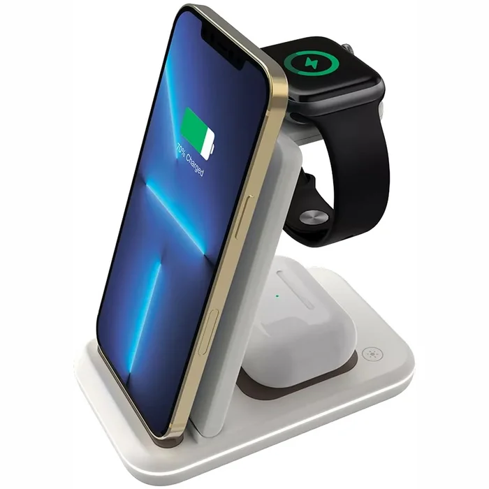 Canyon 3-in-1 wireless charging station WS-304 Cosmic Latte