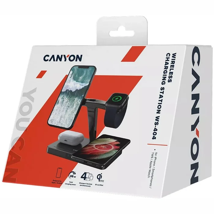 Canyon 4-in-1 Wireless Charging Station WS-404