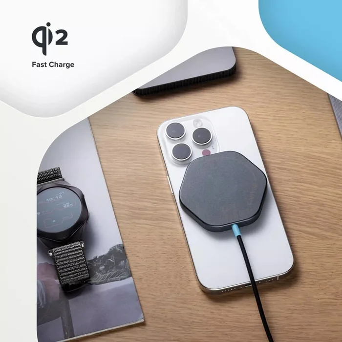 Canyon Wireless Charger Hexagon 110 Dark Grey Blue