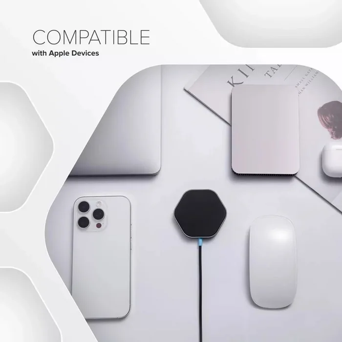 Canyon Wireless Charger Hexagon 110 Dark Grey Blue
