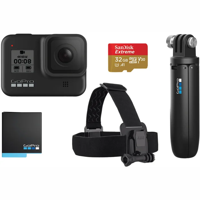 Sporta kamera GoPro HERO 8 BLACK Bundle