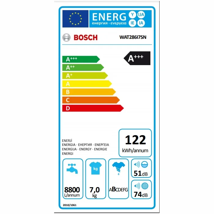 Veļas mašīnas Bosch WAT286I7SN