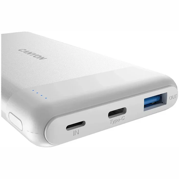 Akumulators (Power bank) Canyon PB-109 10000 mAh White