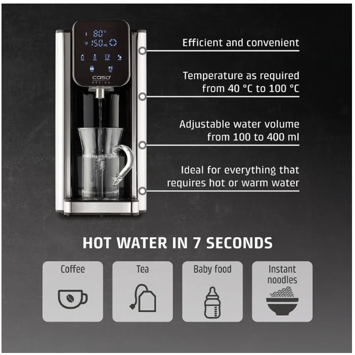 Caso HW 666 Inox Turbo Hot Water Dispenser 01876