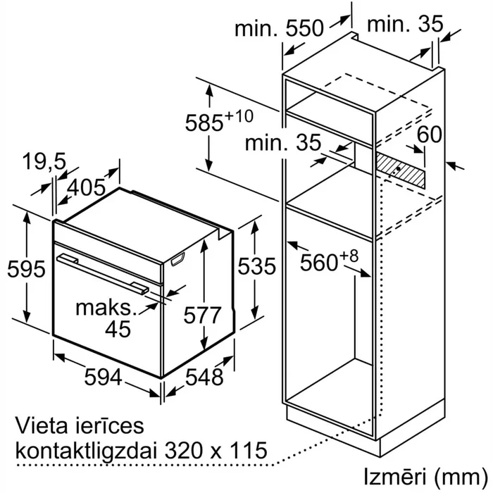 Cepeškrāsns Bosch HBG7721B1S