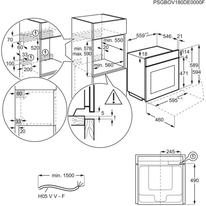 Cepeškrāsnis Electrolux EOC9P31WX