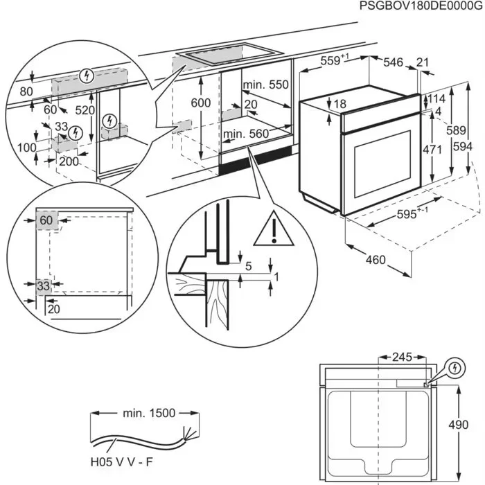 Cepeškrāsnis Electrolux EOC9P31WX