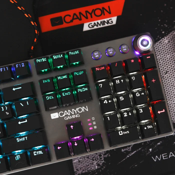 Klaviatūra Canyon GK-7 Black