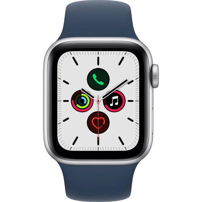 Viedpulkstenis Apple Watch SE GPS 40mm Silver Aluminium Case with Abyss Blue Sport Band
