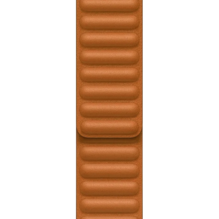 Apple Golden Brown Leather Link - M/L 41mm