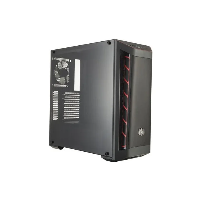Stacionāro datoru korpusi Cooler Master Masterbox MB511 Black/Red Window
