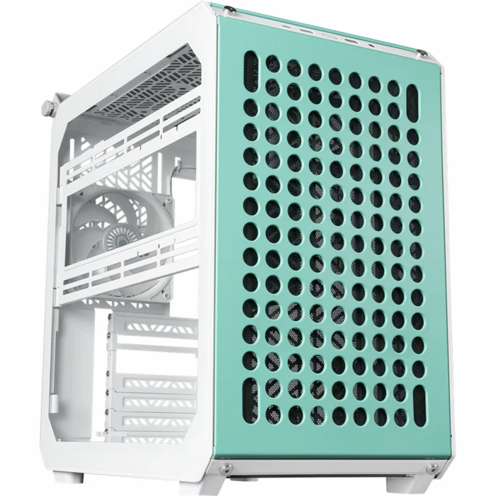 Stacionārā datora korpuss Cooler Master QUBE 500 Flatpack Macaron Edition Mint