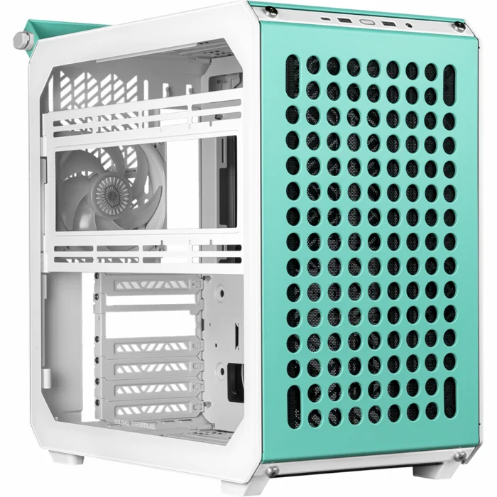 Stacionārā datora korpuss Cooler Master QUBE 500 Flatpack Macaron Edition Mint