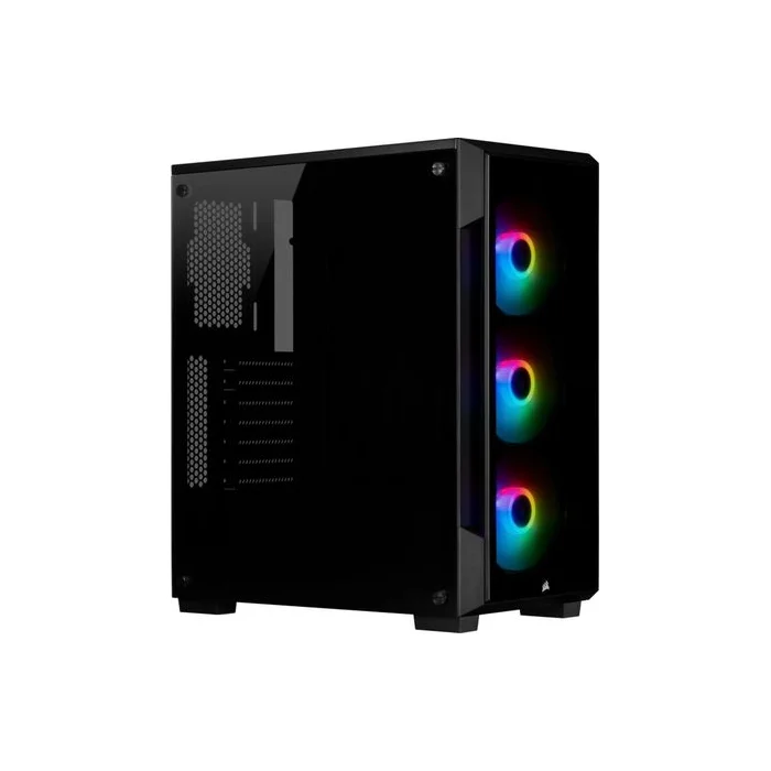 Stacionārā datora korpuss Corsair iCUE 220T RGB Black Tempered Glass