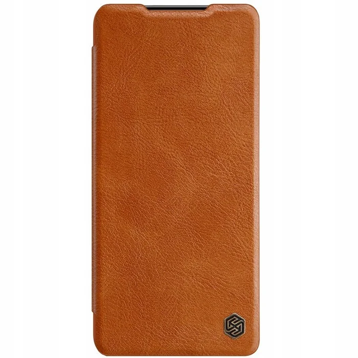 Telefona vāciņi un maciņi Samsung Galaxy S21 Qin leather case by Nillkin Brown