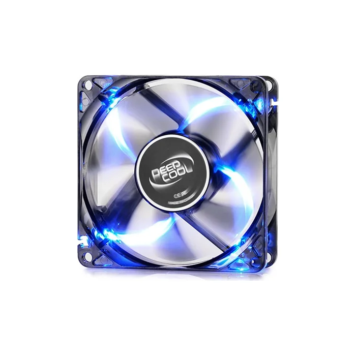 Datora dzesētājs Deepcool "WIND BLADE" 80mm Semi-transparent black fan frame with 4 Blue LED DP-FLED-WB80