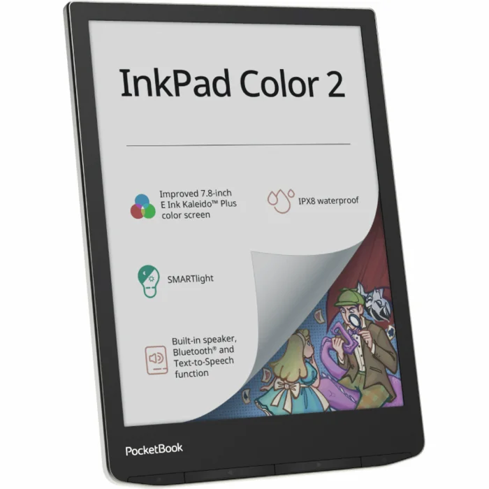 E-grāmatu lasītājs PocketBook InkPad Color 2 7.8" Moon Silver