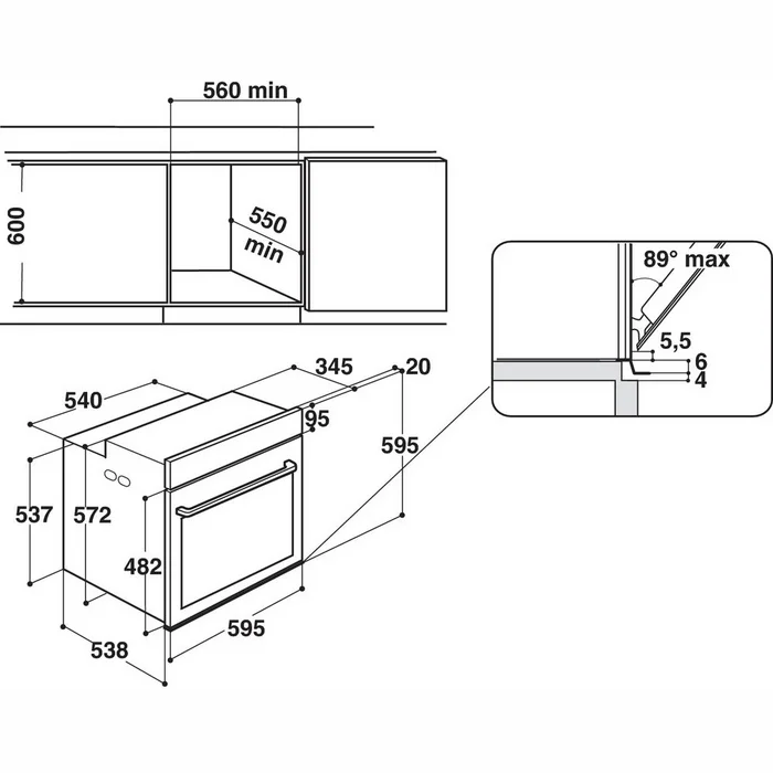 Cepeškrāsns Whirlpool W9 OM2 4S1 P BSS