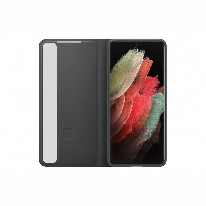 Samsung Galaxy S21 Ultra Smart Clear View Case Black [Nav oriģinālais iepakojums]
