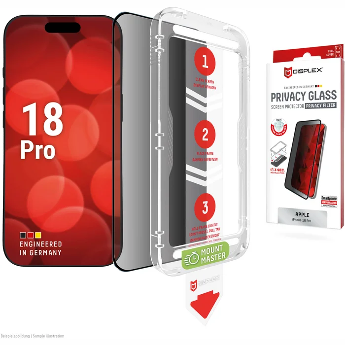 Apple iPhone 18 Pro Privacy Screen Glass by Displex