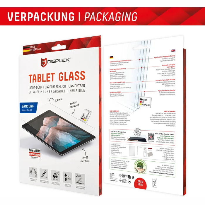 Citi aksesuāri Samsung Galaxy Tab A9 Tablet Glass By Displex